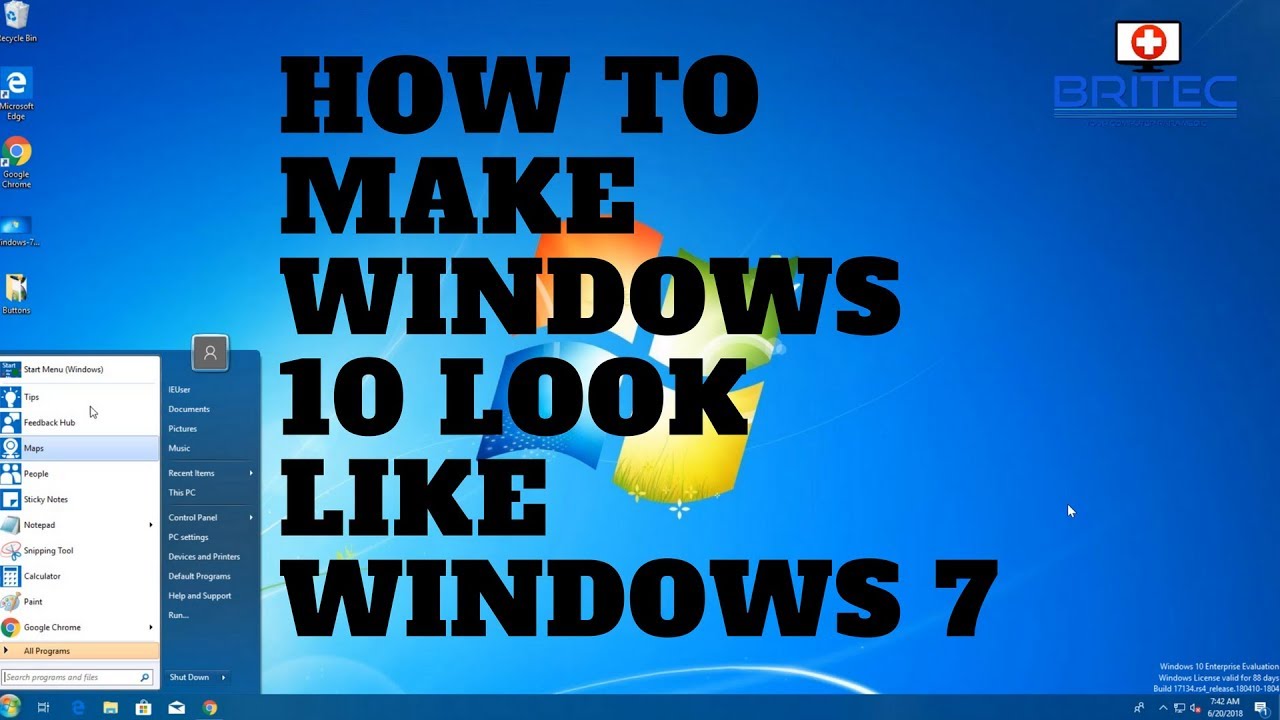 Как сделать Windows 10 похожей на Windows 7