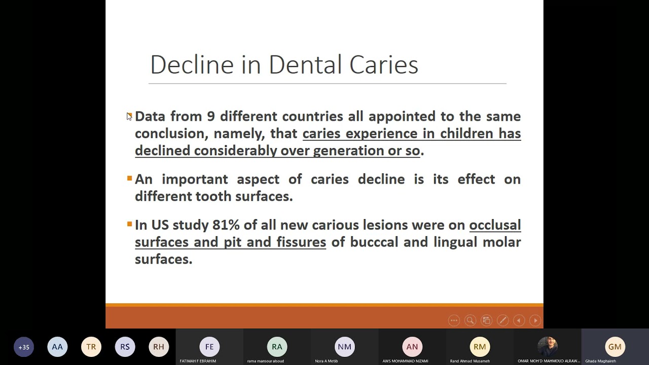 Lecture # 6  Epidemiology of dental caries