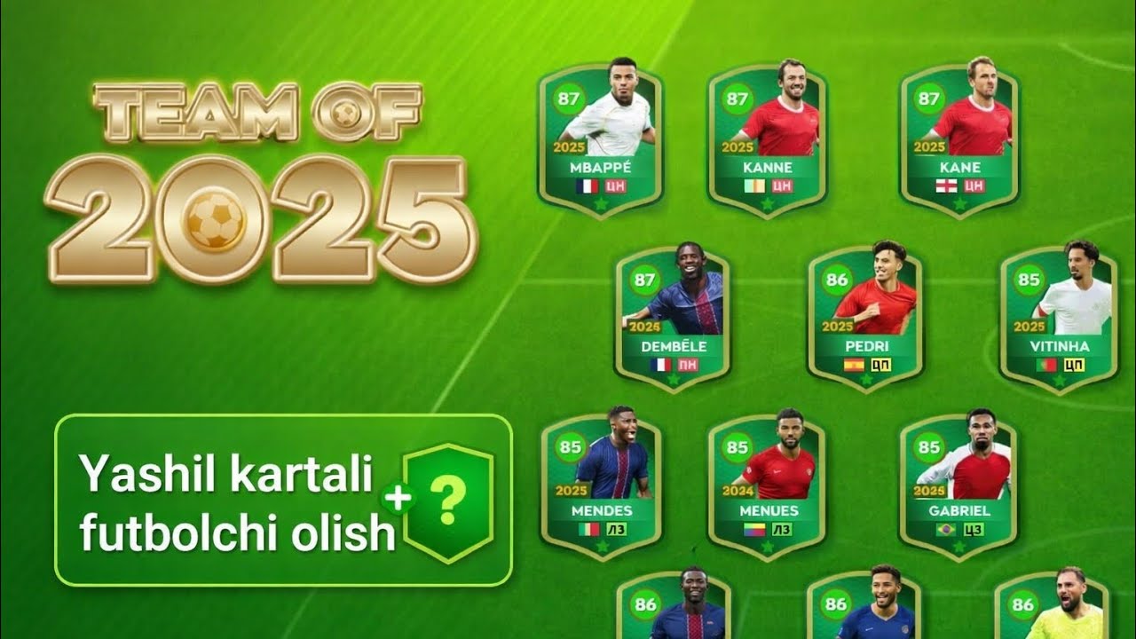 DLS 2026DA YASHIL KARTALI FUTBOLCHI OLISH 