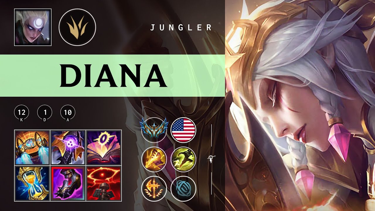 Diana Jungle vs Master Yi - NA Challenger Patch 25.23