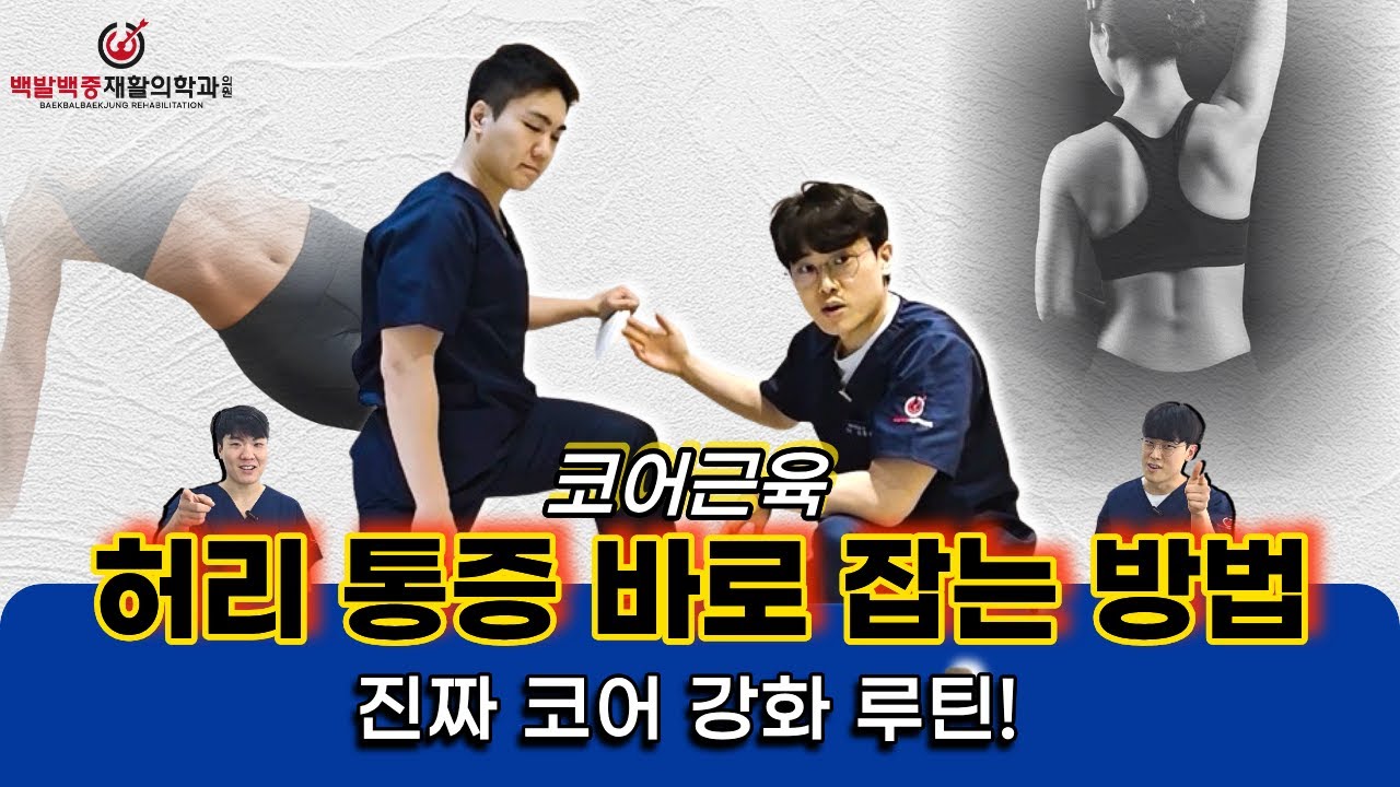 허리 통증 바로 잡는 코어 근육 총정리! (복횡근·다열근·복직근)
