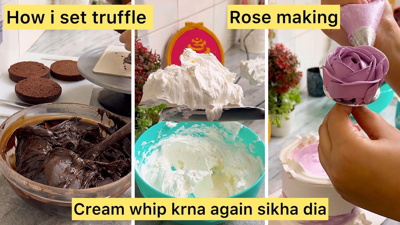 Cream whip krna seekhyn🥰 tips and tricks in full video #video #cake