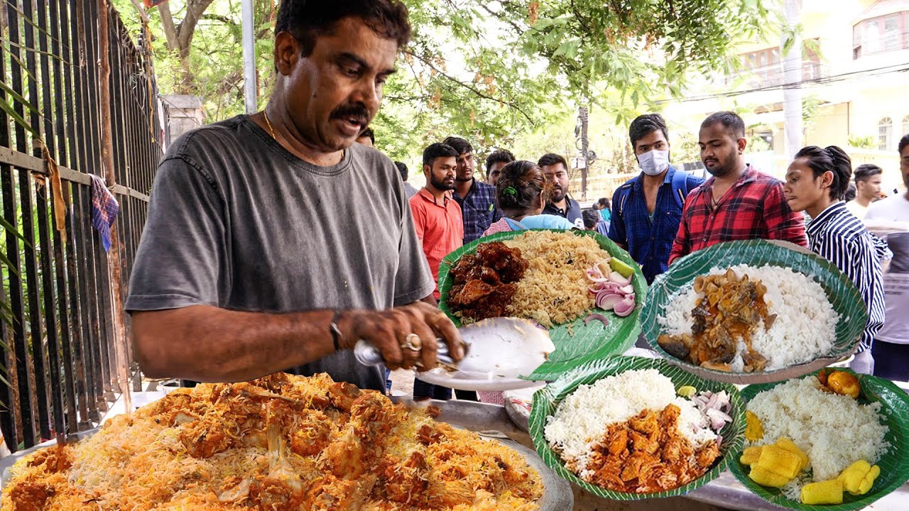 Cheapest RoadSide Unlimited Meals | Indian Street Food | 