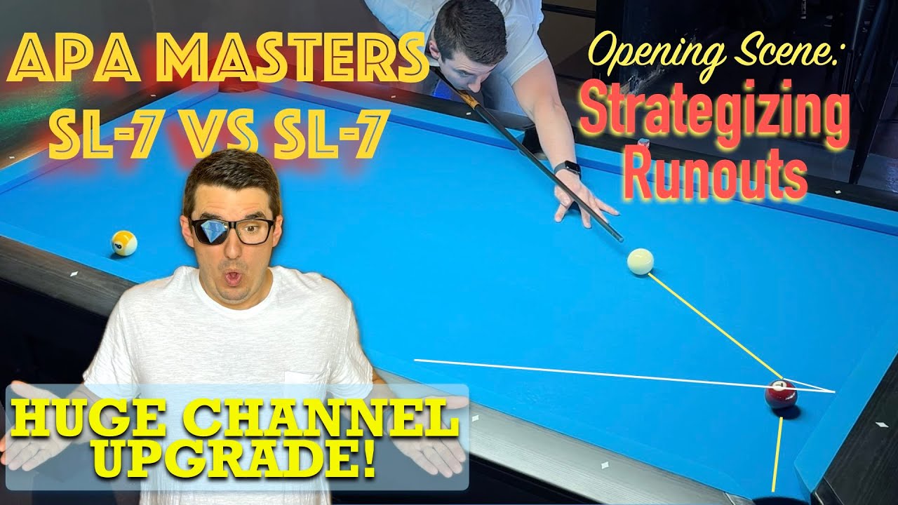 8-ball Pattern Play in 4K!! And a salute to my subscribers in this APA Master's Match!