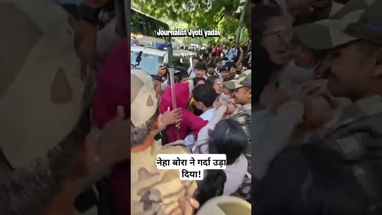 Neha Bora  joins protests with CJP.Neha Bora  joins protests with #nationalistcongressparty