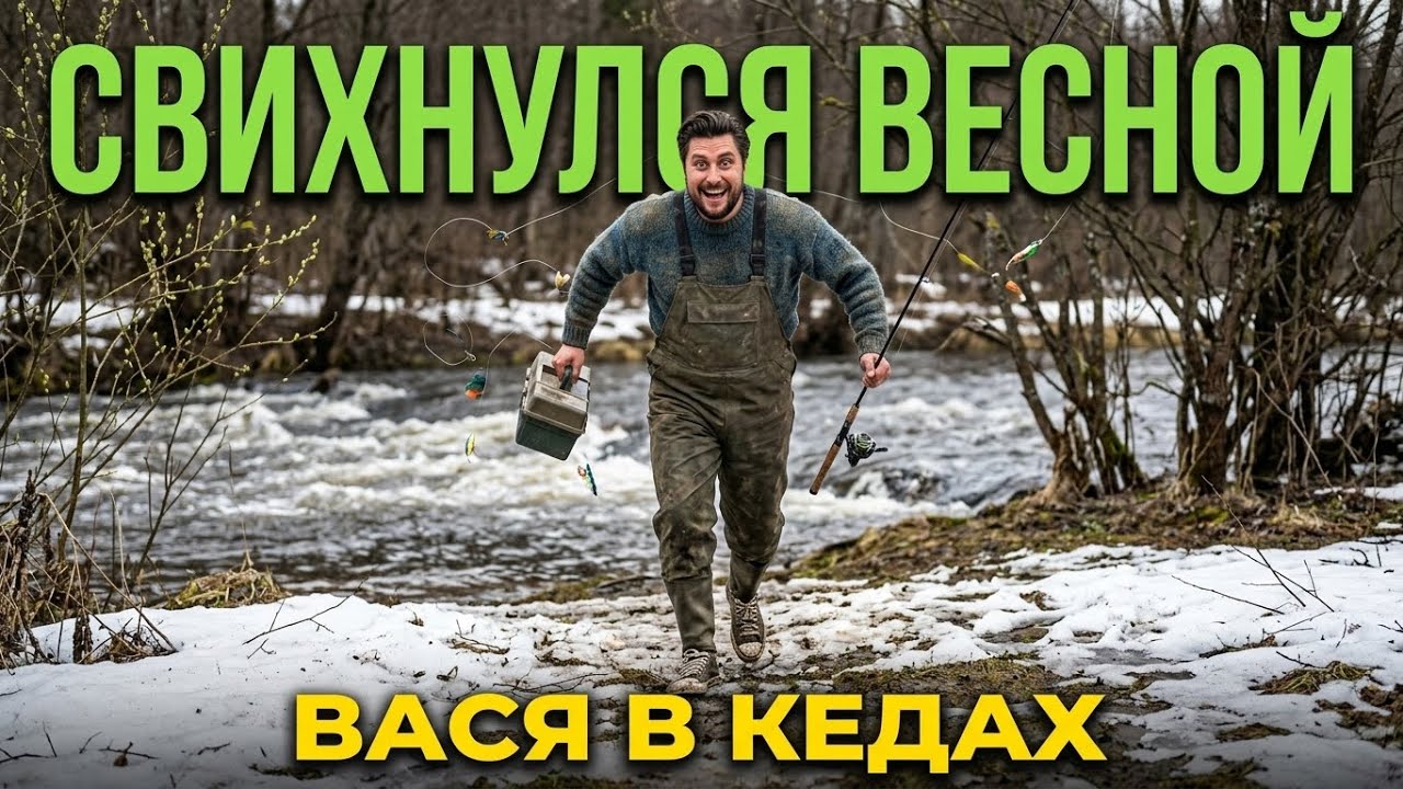 Вася в кедах — “Свихнулся весной” | На рыбалку по весне 🌊🎣