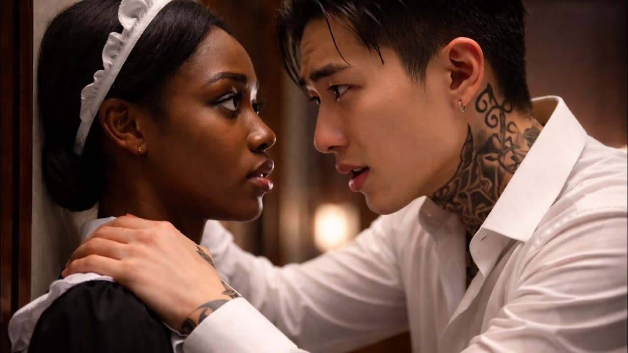 “One Night with You… That’s All I Ask” The Korean  Mafia Boss Begged His Black Virgin African Maid