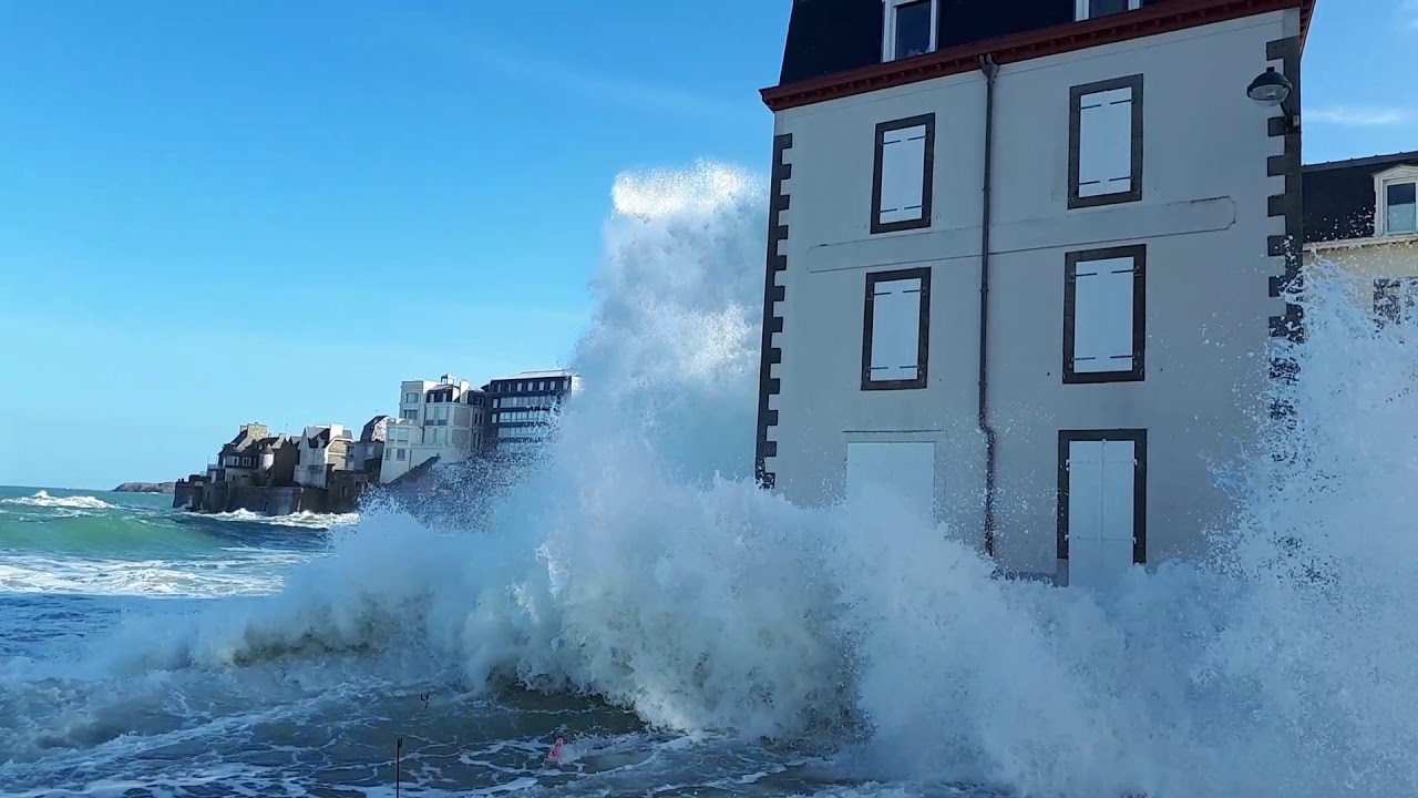 Grandes marées Saint-Malo Vendredi 13 Mars 2020