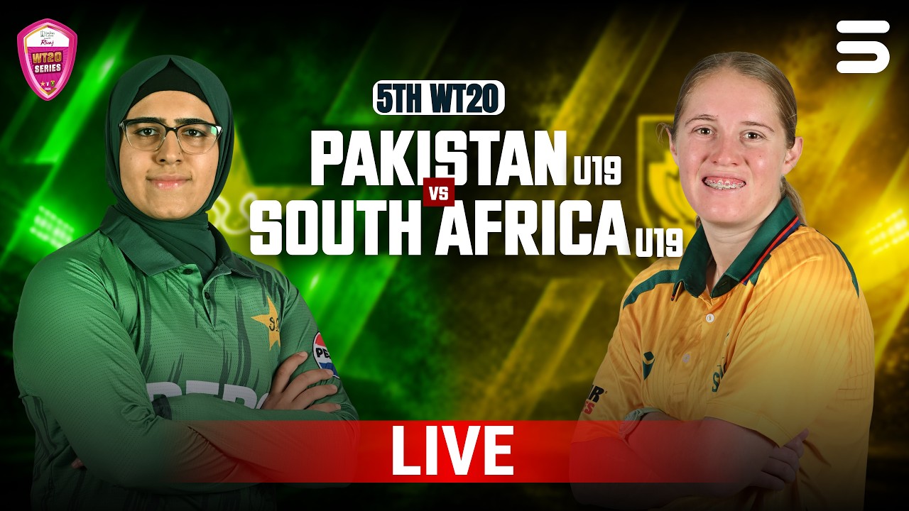 LIVE | Pakistan Women U19 vs South Africa Women U19 | 5th T20 | MZG1U