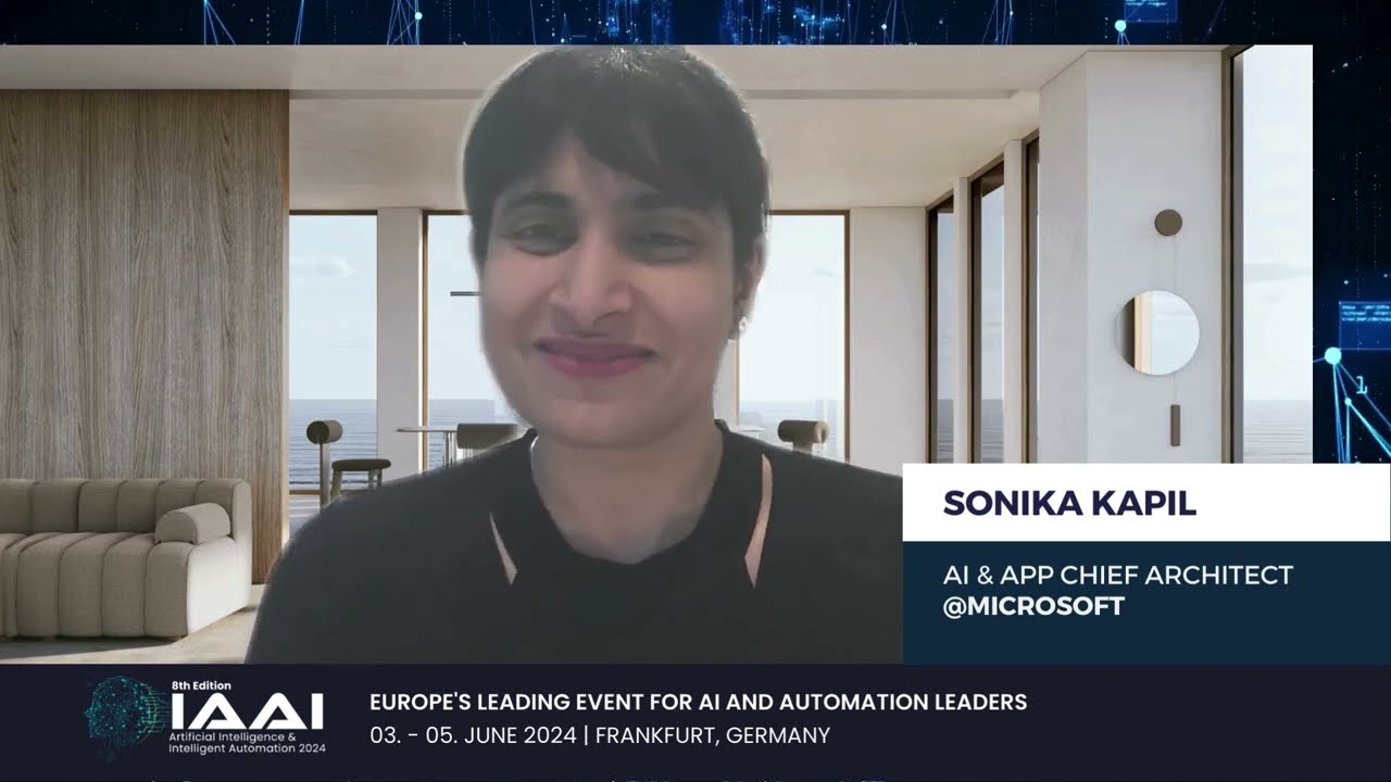 IAAI 2024 - Interview Sonika Kapil, AI & App Chief Architect @Microsoft