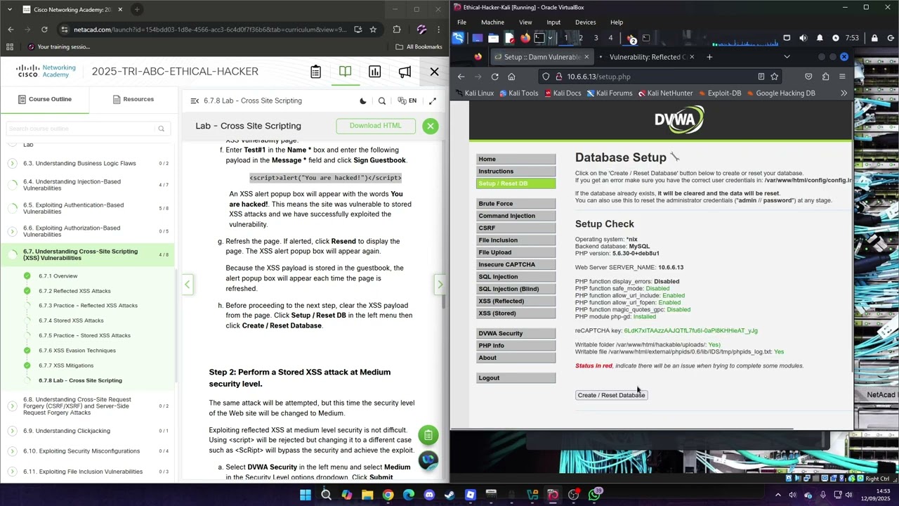 6.7.8 Lab - Cross Site Scripting