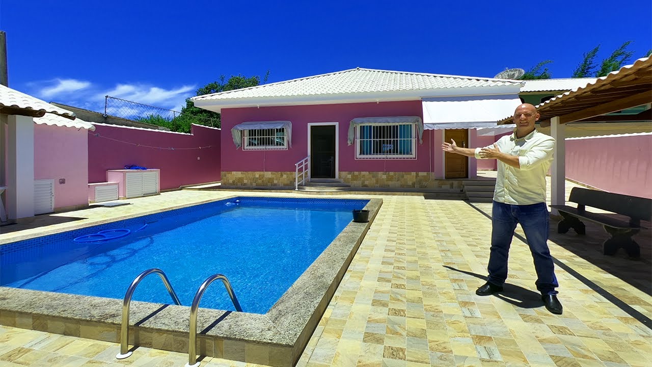 CASA NA PRAIA DO BARBUDO COM 3 QUARTOS | PISCINA | ANEXO | ARARUAMA RJ - REGIÃO DOS LAGOS
