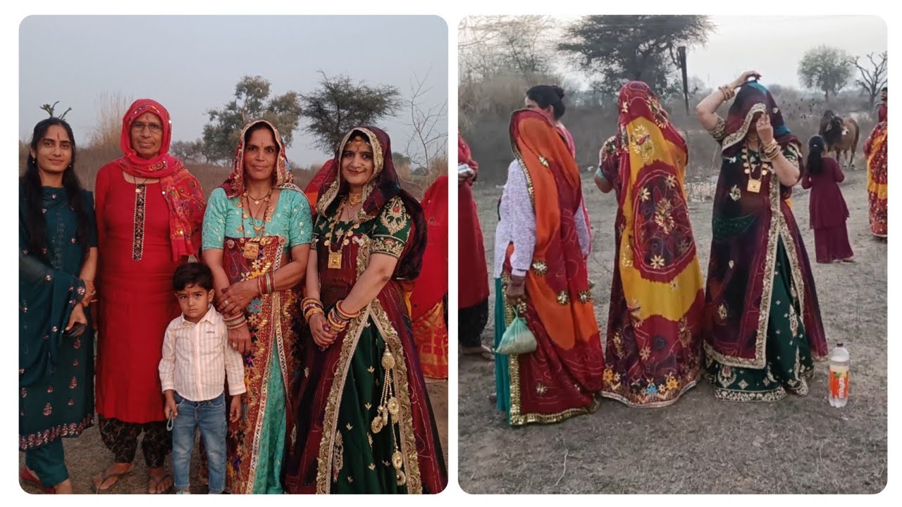 शेखावाटी कल्चर ❤️💯💞 होली पूजन #rajasthani #shekhawati #jaatni #holi #puja #youtube #vlog 