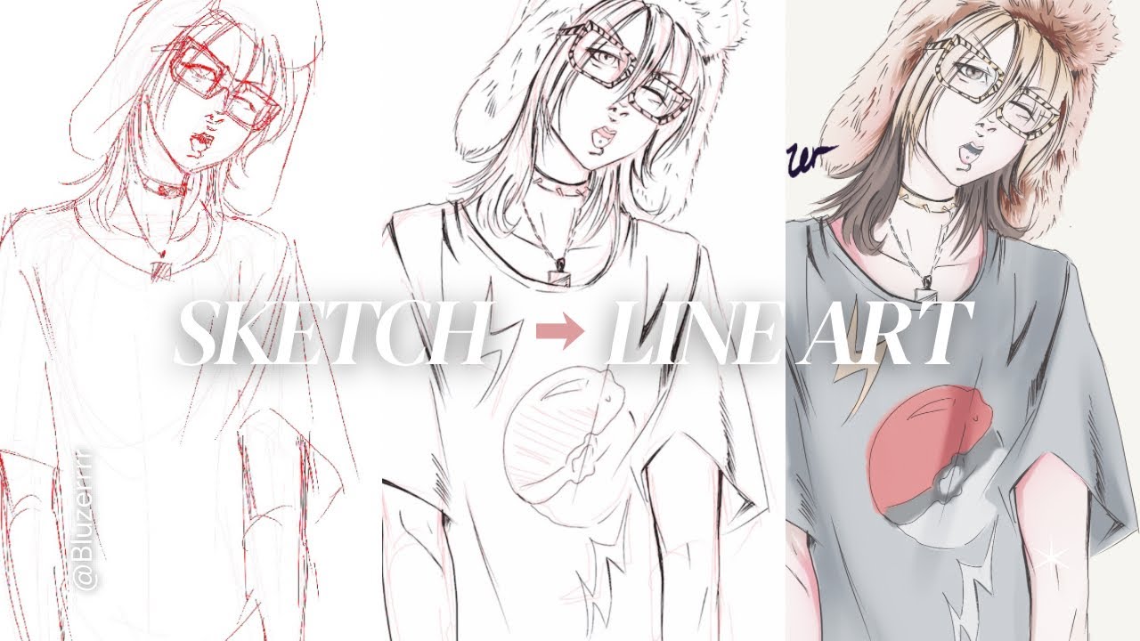 From Sketch to Lineart (Before Coloring)