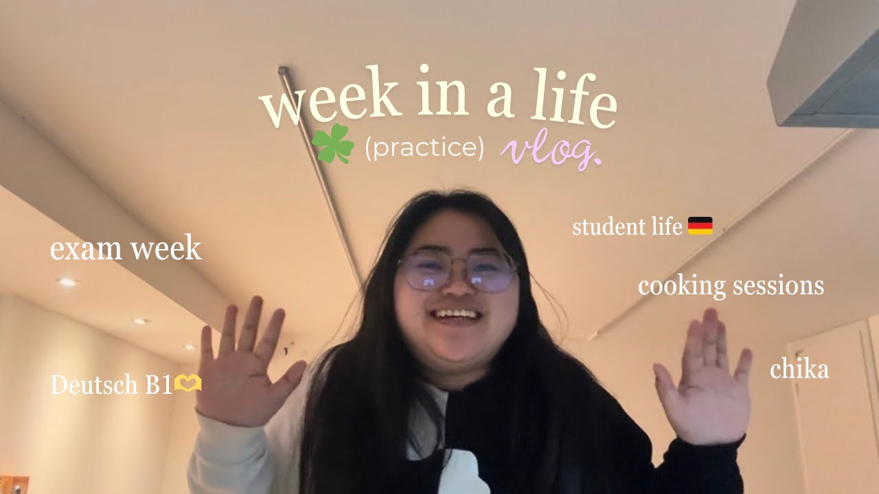 Week in a Life Vlog: student here in Germany, cooking, chika, exams week 🍚✨ (practice vlog)