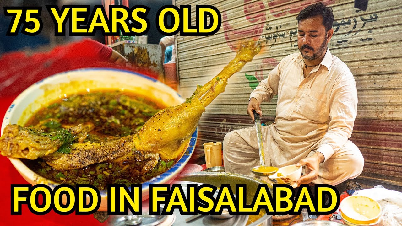 75 Years Old Food Shop | Street Food in Faisalabad | A.D Bakery | Billa desi Murgh | Iqbal Tikka