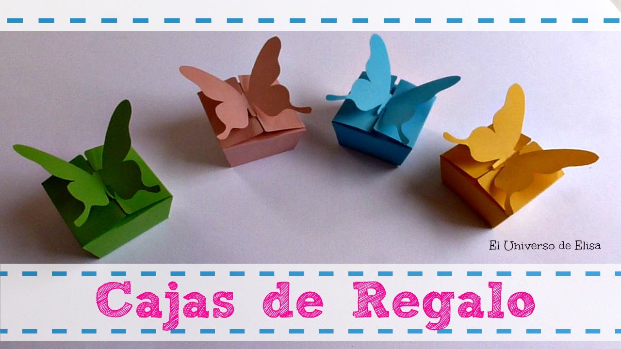 Cómo hacer Cajas de Regalo, Ideas para San Valentín , Caja de Regalo con Mariposa