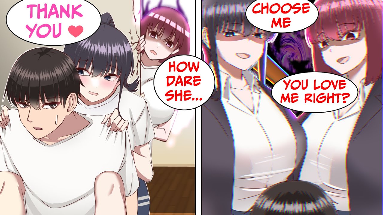 Two Hot Girls From My School Turn Into Yandere When They Suspect That I Have A GF (RomCom Manga Dub)
