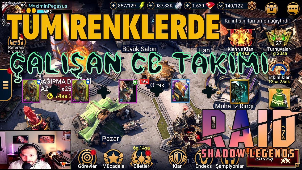 Tüm Renk Ve Zorluklarda Çalışan Klan Boss Takımı - Raid Shadow Legends #raidshadowlegends #raid