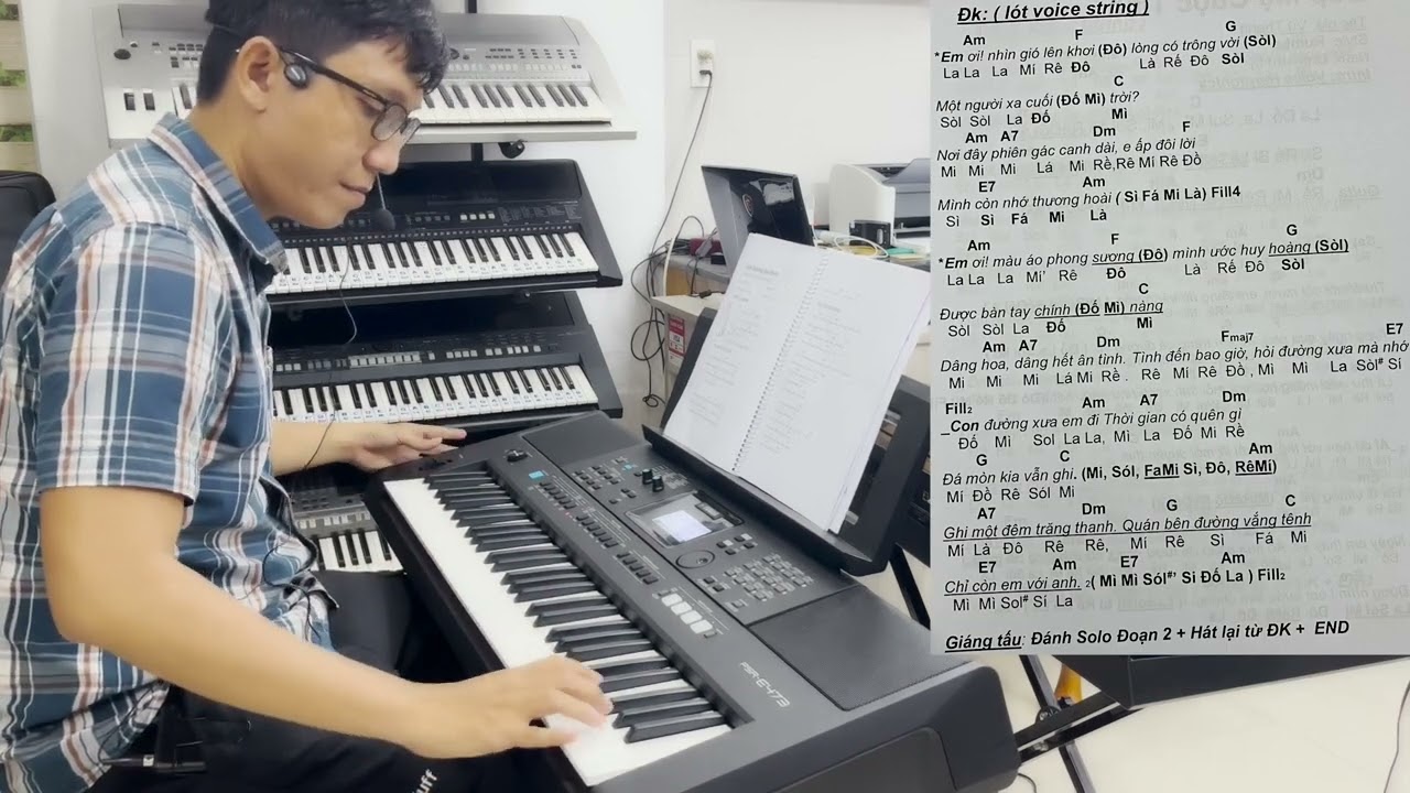 Tập đàn Con Đường Xưa Em đi trên Yamaha E473 cùng bộ sách học cấp tốc, Sample rumba cực hay