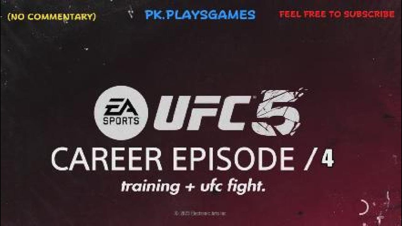 UFC 5 career episode 4 training + ufc fight (NO COMMENTARY)