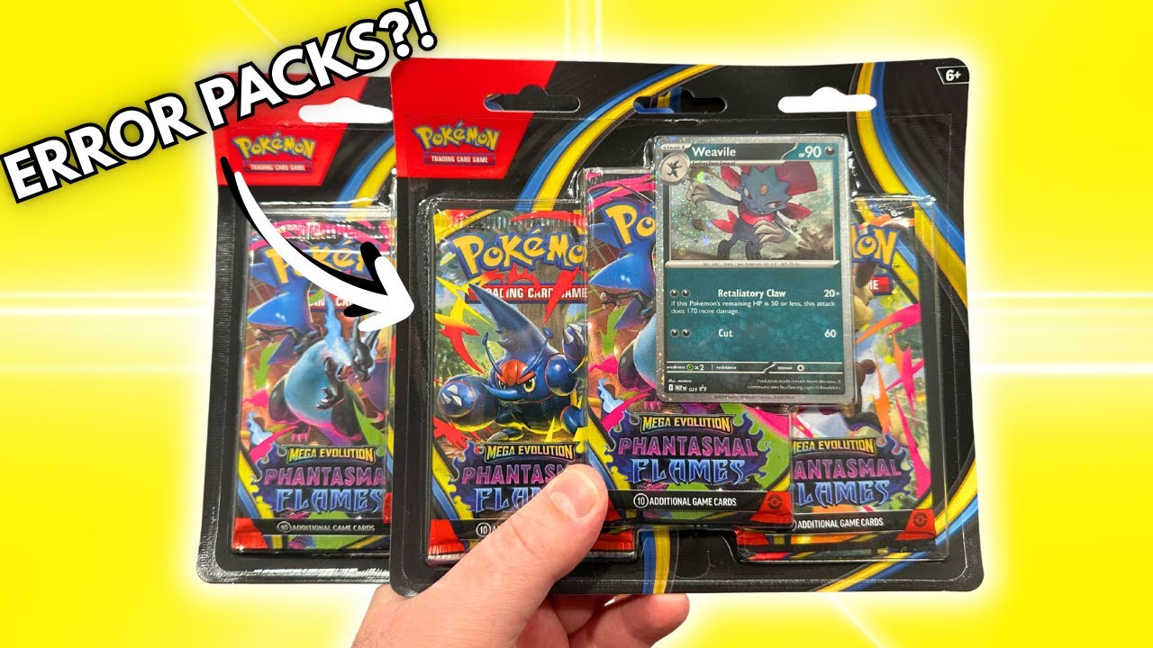 Открываю 2 блистера с 3 карточками Pokemon 