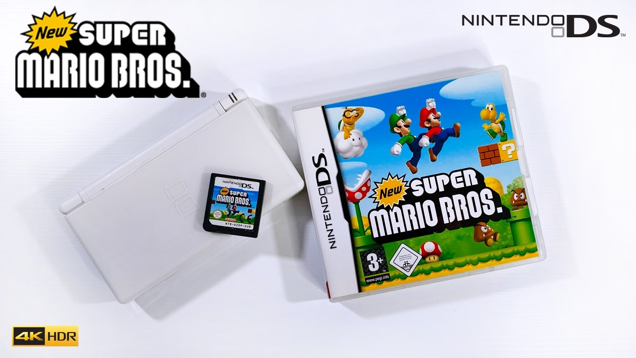 Playing New Super Mario Bros. in 2026 on Nintendo DS Lite