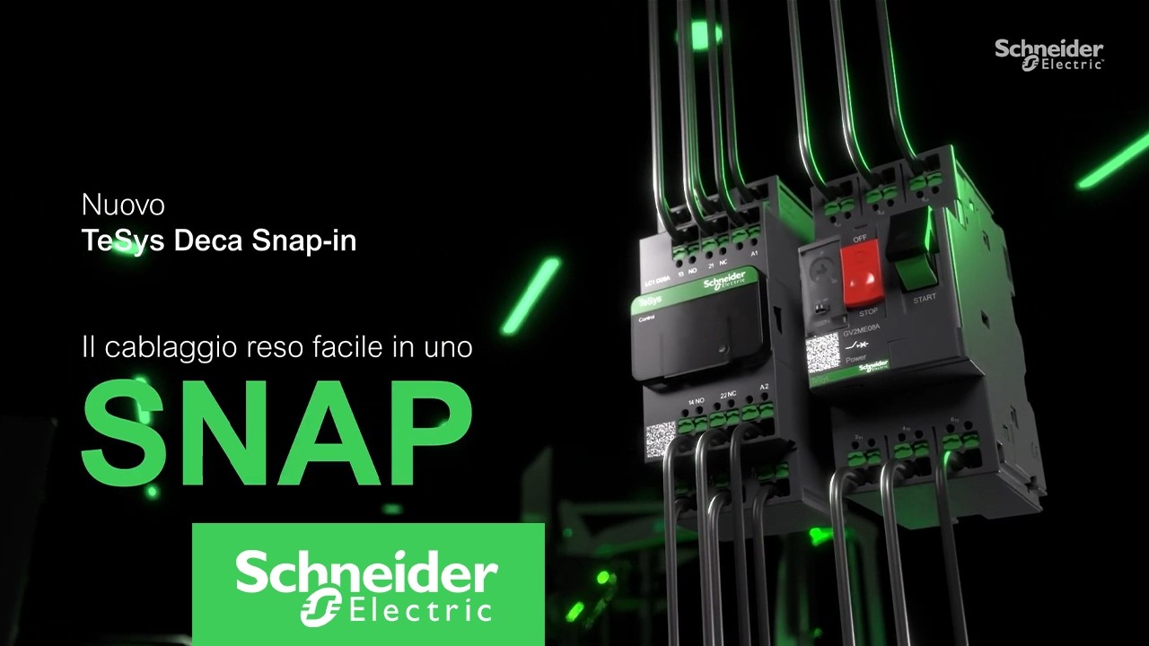 TeSys Deca SNAP IN - Cablaggio a Vite VS SNAP IN | Schneider Electric Italia