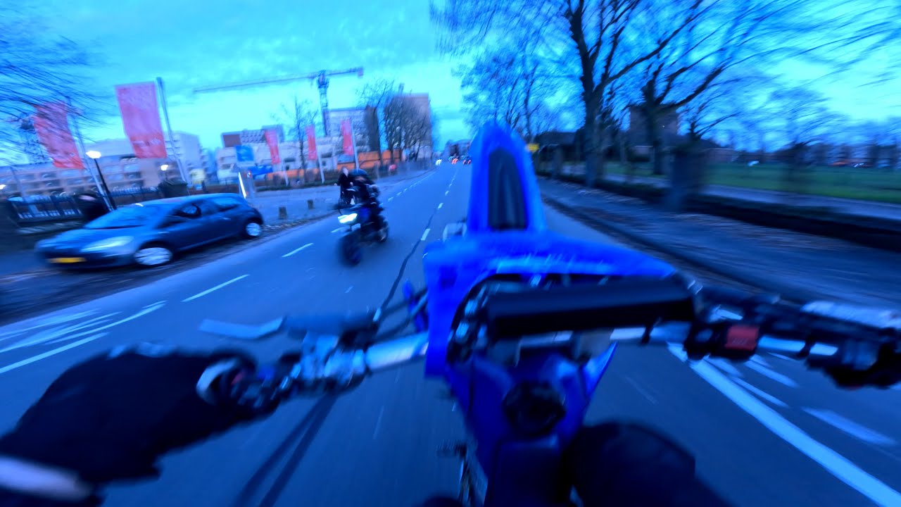 Yamaha wr400 CRAZY ride in the city 4k RAW POV | Wheelies | Stunting | Supermoto | Sunset