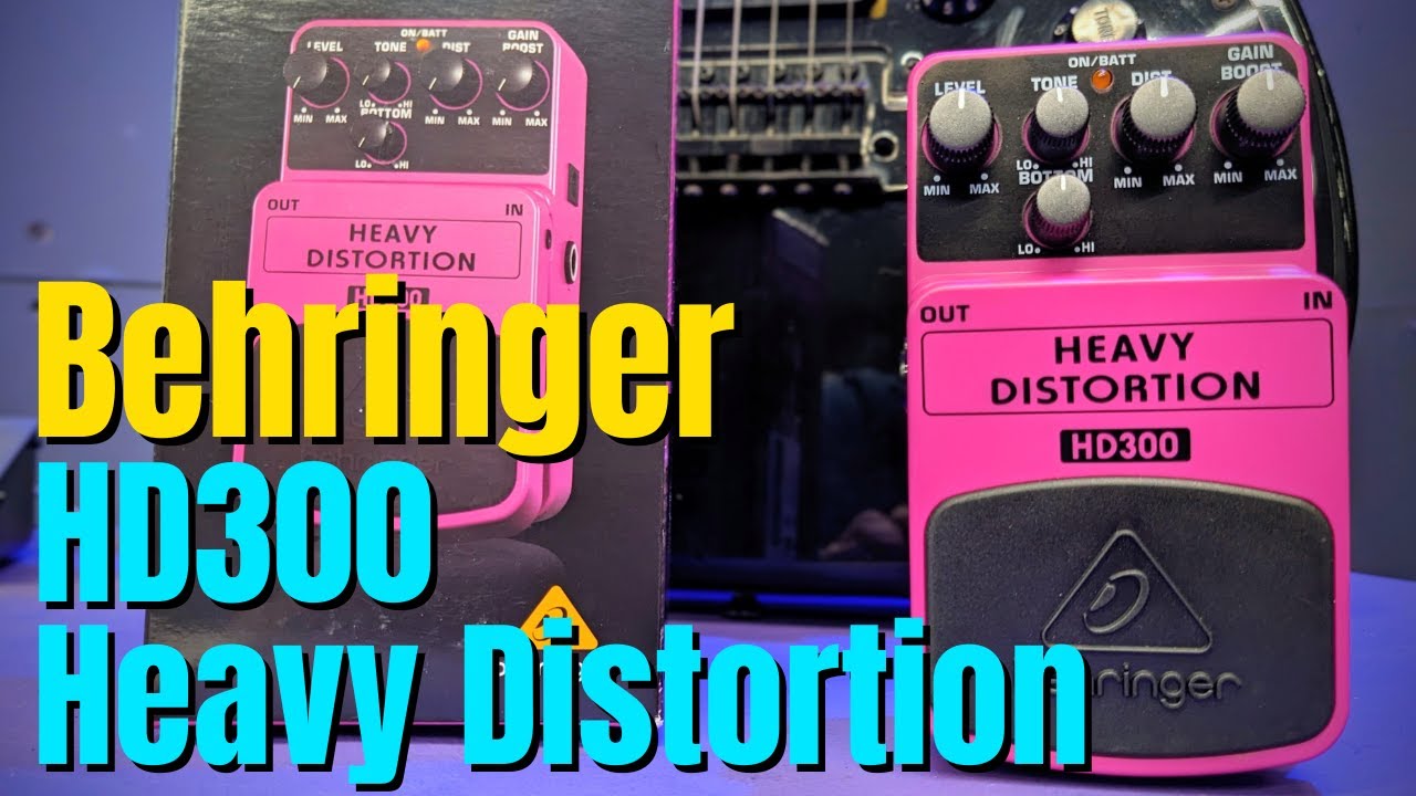 Recenzja pedału gitarowego Behringer HD300 Heavy Distortion