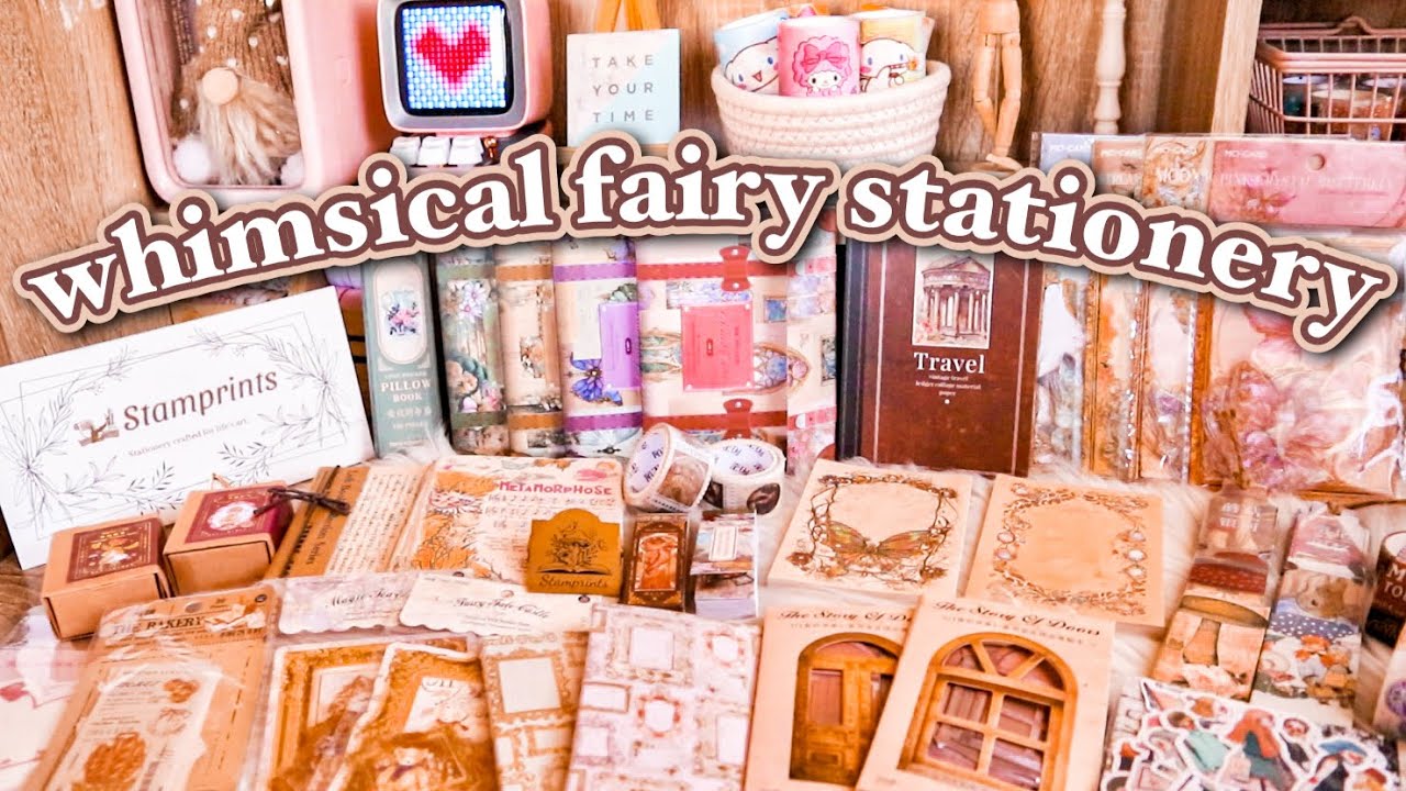 STATIONERY HAUL 🍰 w/ stamprints • whimsical • cottagcore • fairytale • vintage stationery