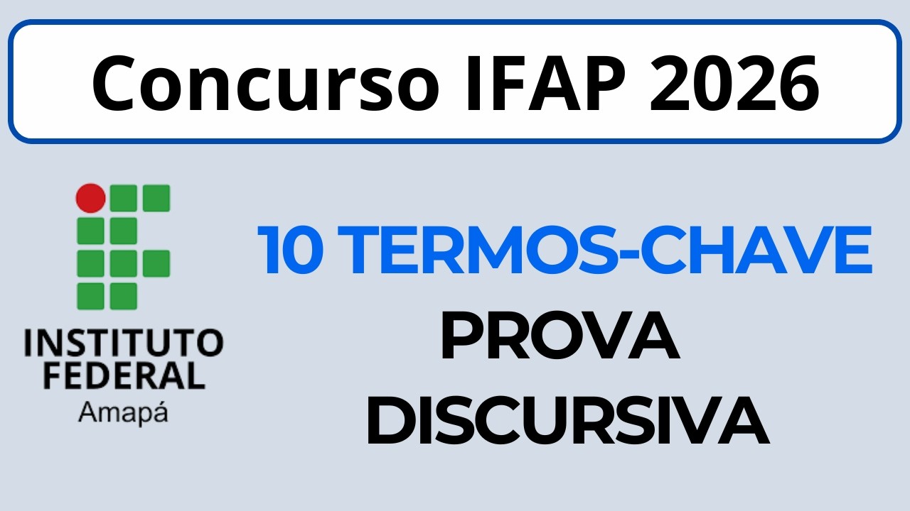 Concurso IFAP 2026 Professor EBTT | Estratégias para a Prova Discursiva