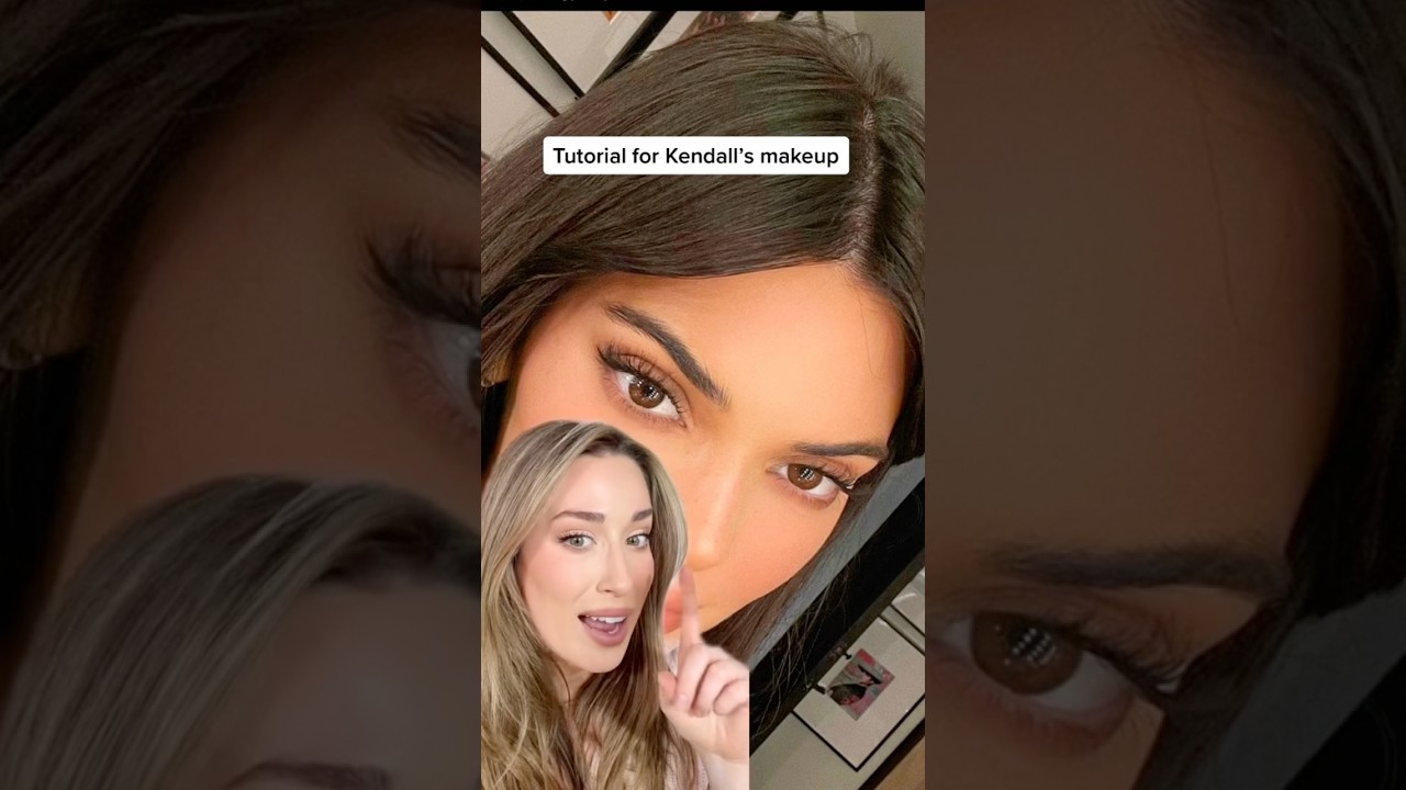 KENDALL JENNER MAKEUP! 🤩 #tutorialforbeginners #makeup