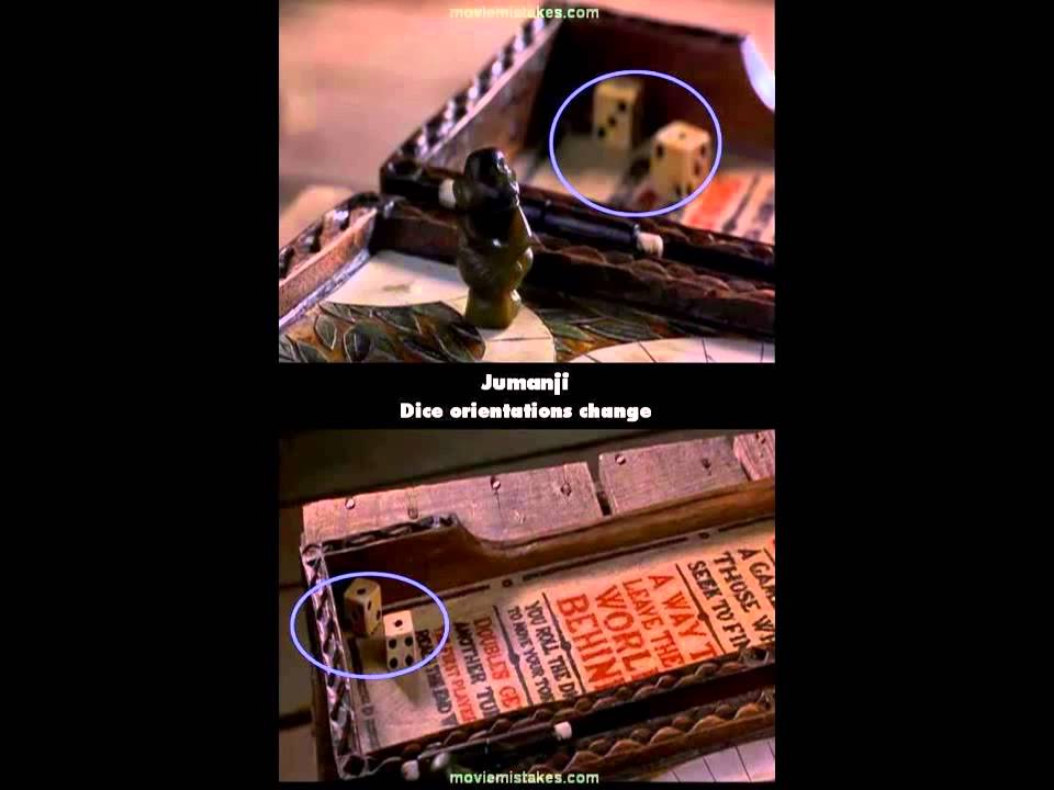 Jumanji movie mistakes 1995