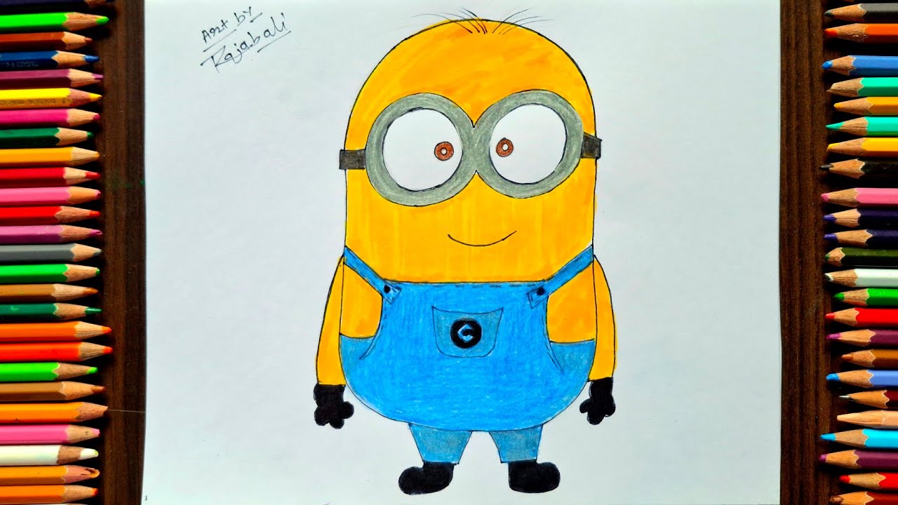 How to draw MINION|| The Rise Of Gru