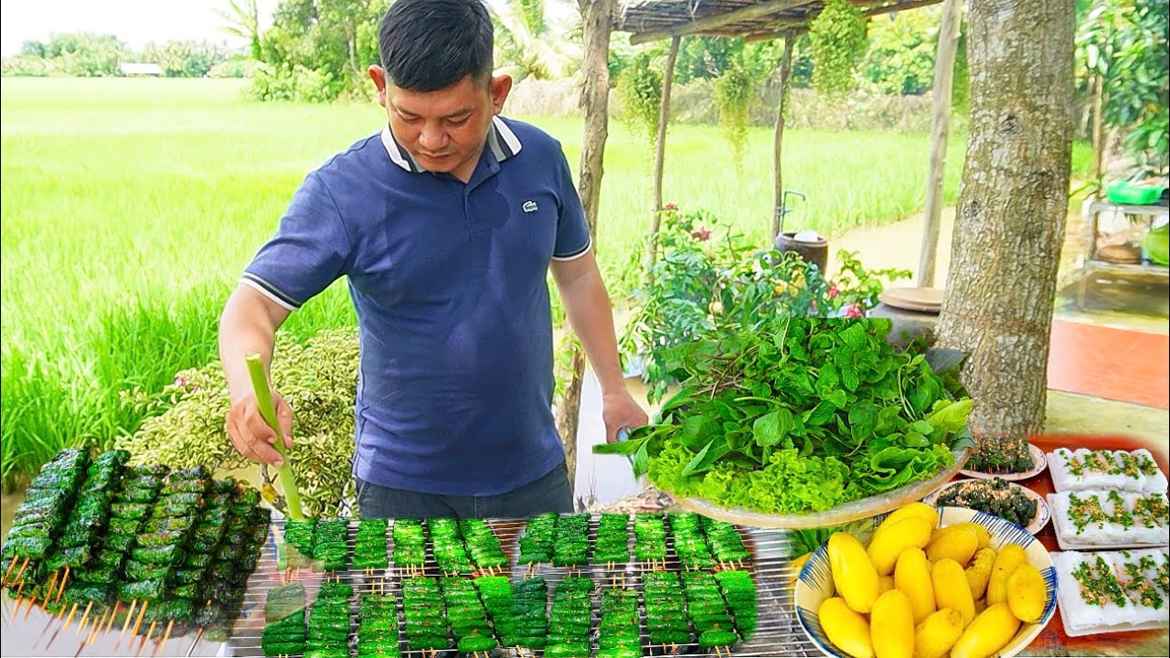 Xuống Nhà Dì 9 Dì Tiên Xin Mớ Lá Lốt Về Cả Nhà Trổ Tài Cuốn Thịt Bò Ngon Hết Sảy | MTQH