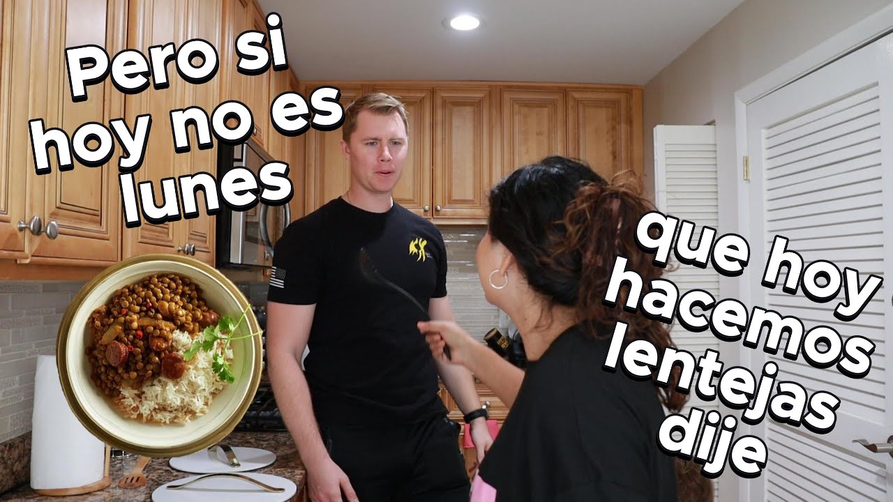 Mi esposo gringo cocina comida peruana