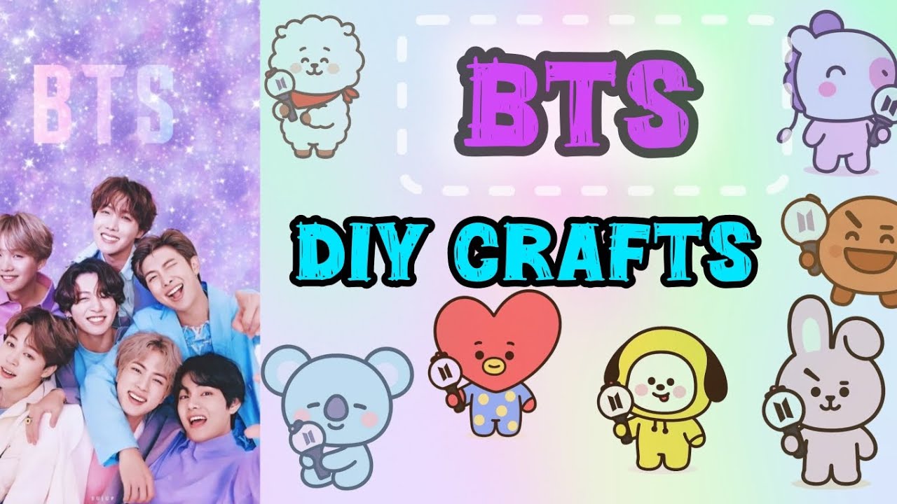 *BTS* Diy crafts 🥳//easy to make//handmade and useful//BTS Army 💜