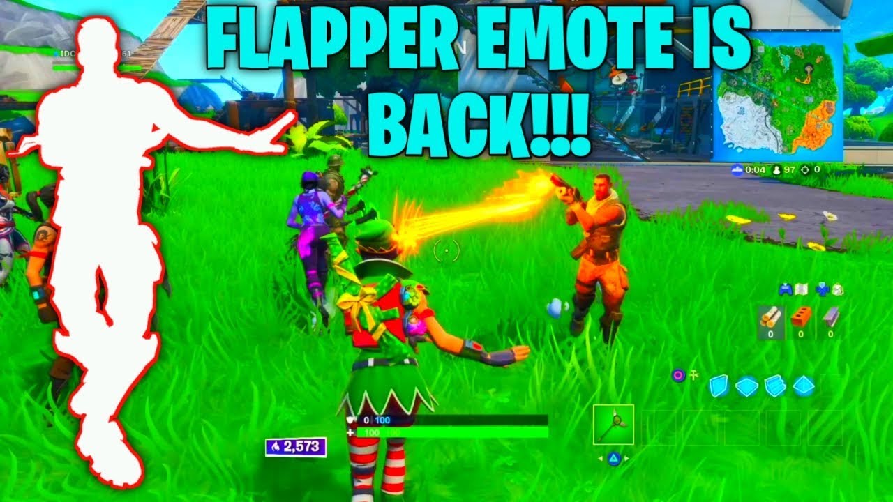 FORTNITE PLAYERS REACTION TO FLAPPER EMOTE RETURNING!!!