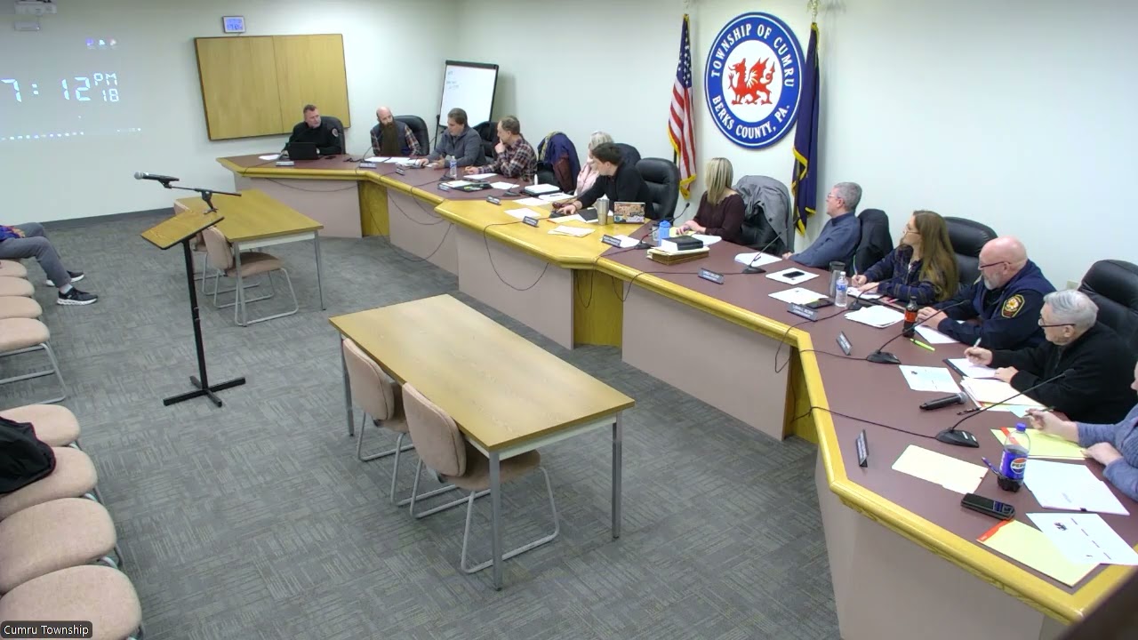 Cumru Township Board of Commissioners Meeting 1/20/2026