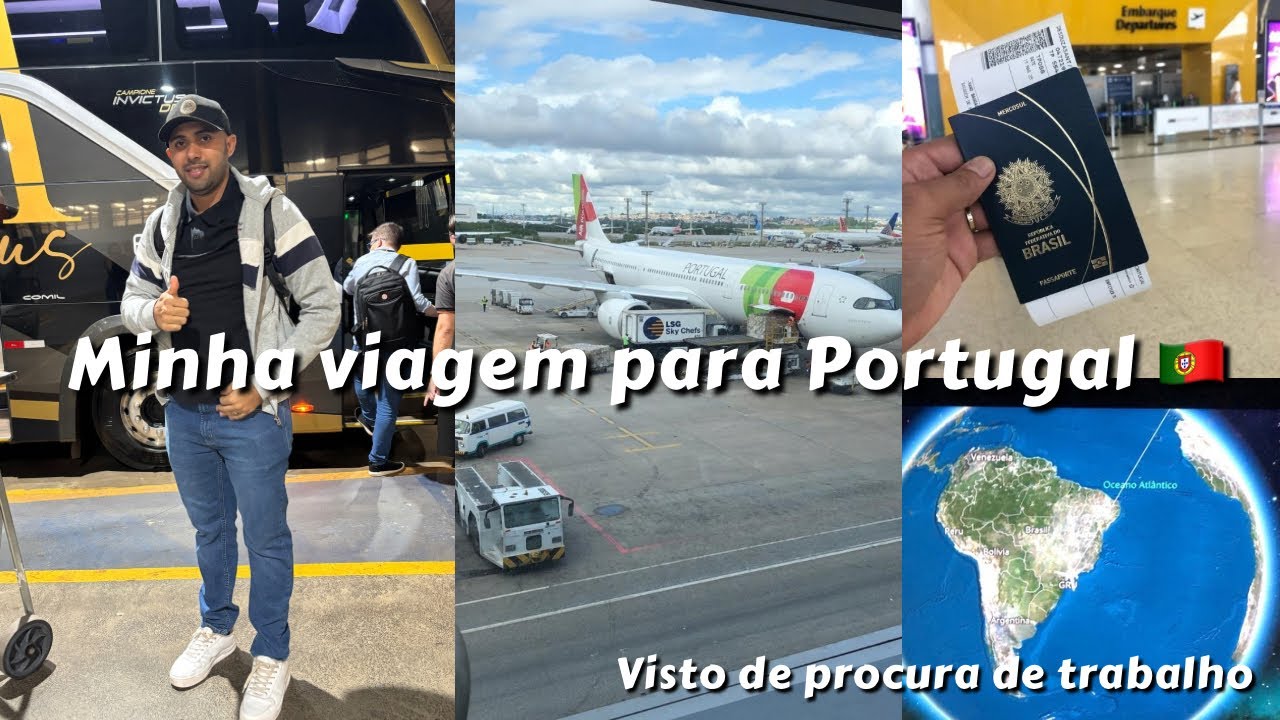 VIAJANDO PARA PORTUGAL 🇵🇹 |VISTO DE PROCURA DE TRABALHO