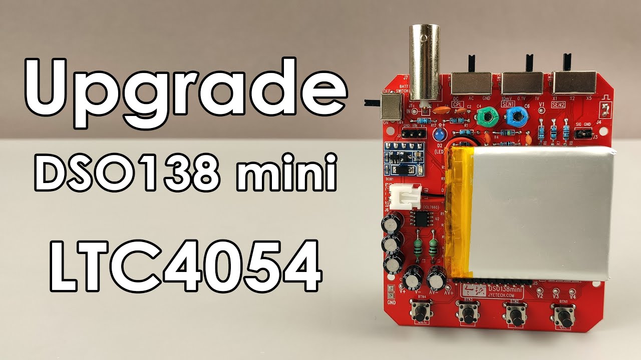 🔋 Upgrade осциллографа DSO138 Mini