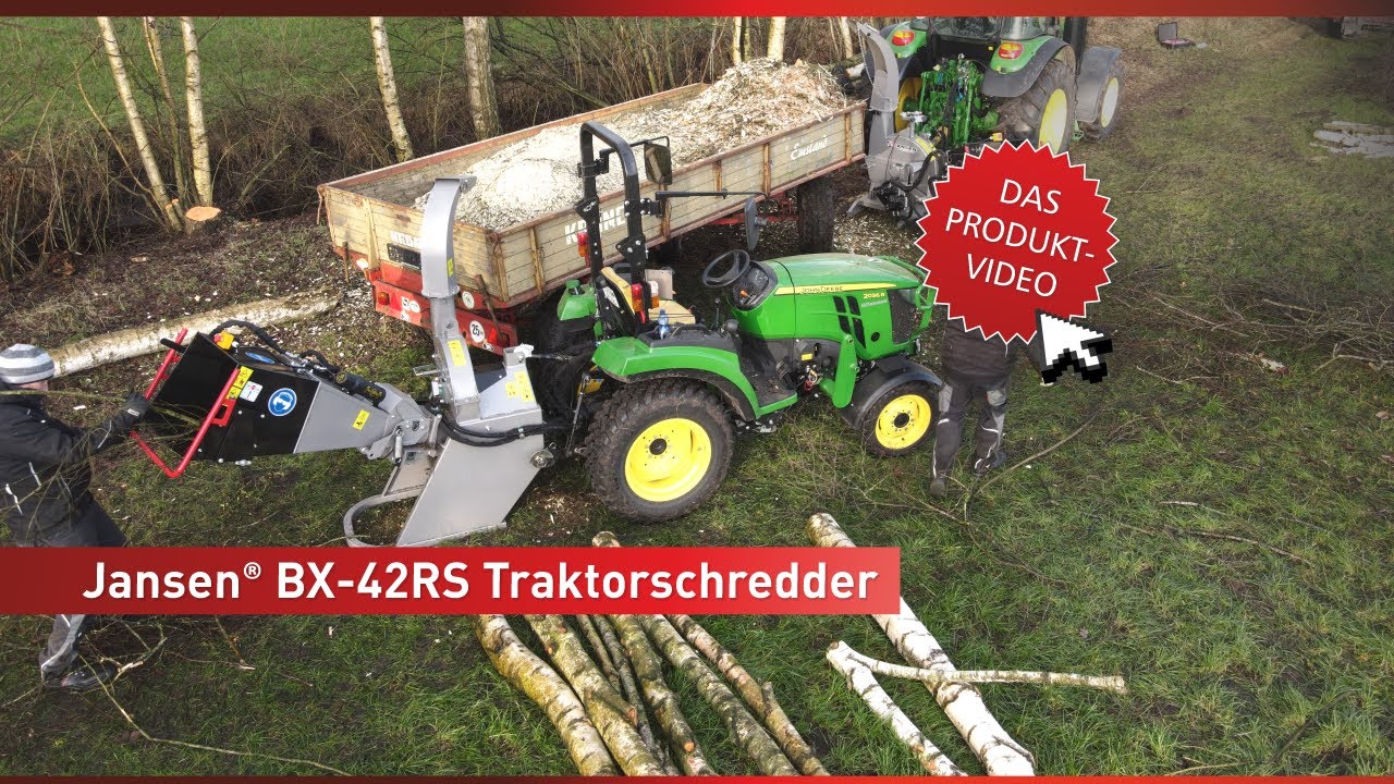 Der leistungsstarke Traktor-Schredder Jansen BX-42RS! 🌲