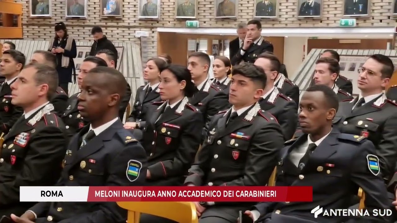 4 MARZO 2025 - ROMA: MELONI INAUGURA ANNO ACCADEMICO DEI CARABINIERI