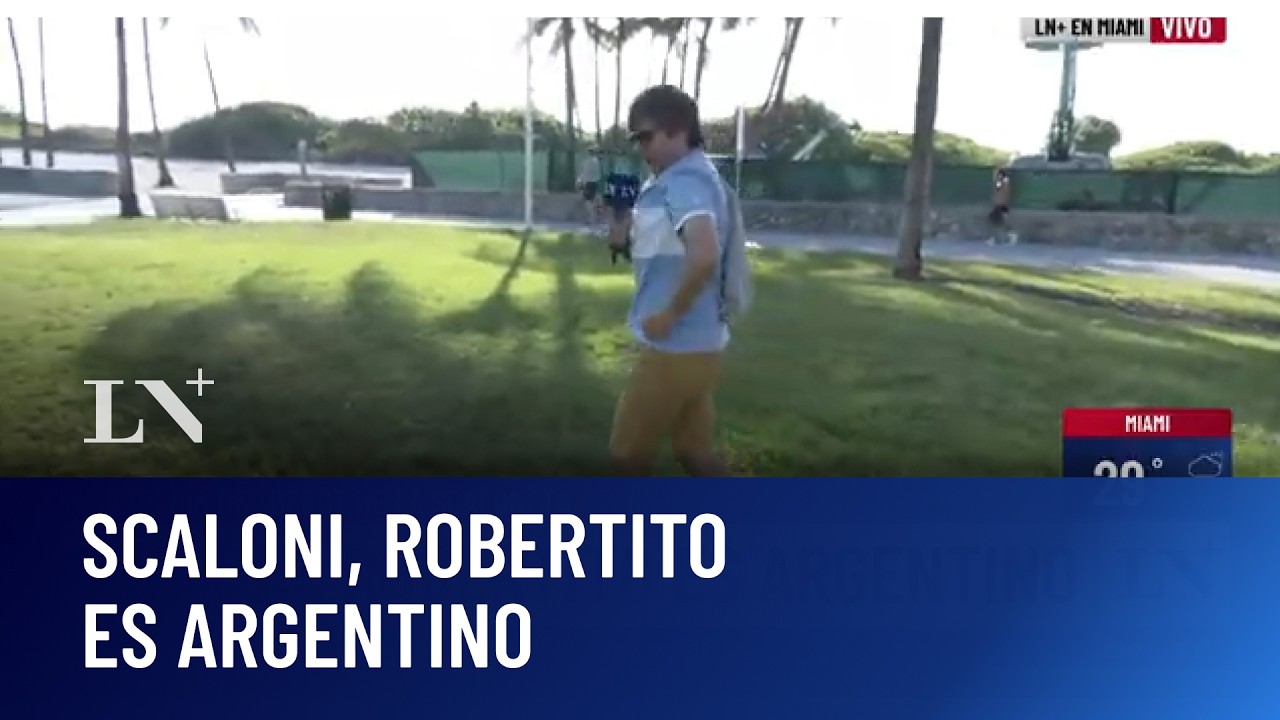 Robertito, en busca de hinchas argentinos en EE.UU.: a un d&iacute;a del debut de la Scaloneta