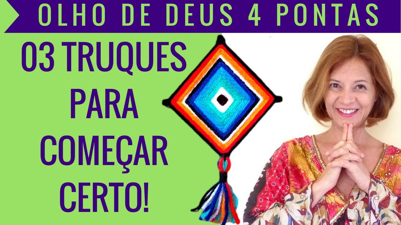Mandalas Olhos de Deus 4 Pontas -Descubra Macetes que Ninguém Vai te  Contar... artesanato