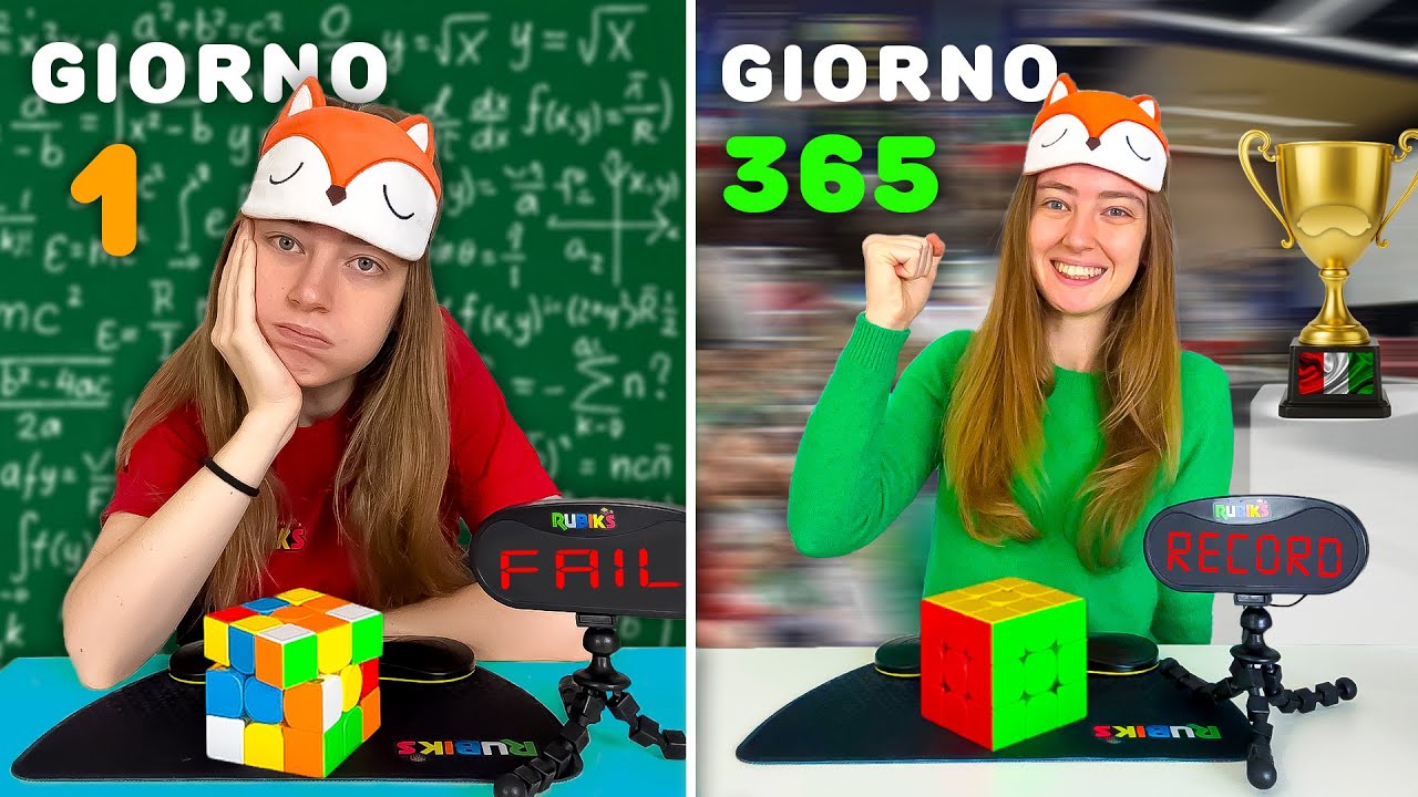 365 Giorni per Qualificarmi ai MONDIALI di Cubo di Rubik da Bendata