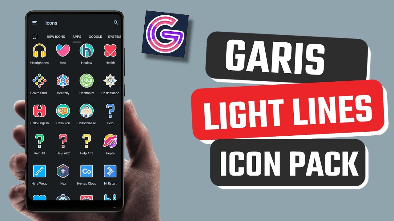 Best Garis Light Lines Icon Pack app for Android