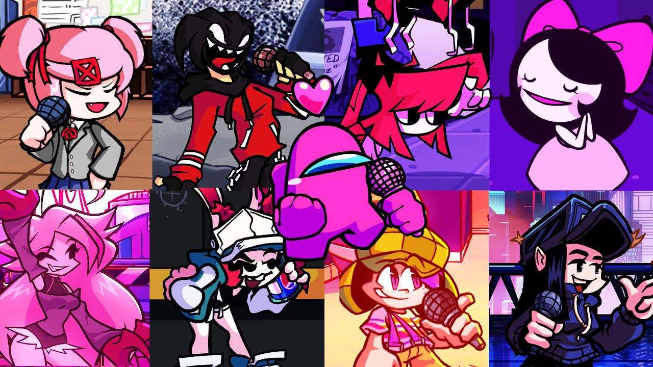 FNF Pinkwave But Every Turn A Different Cover Is Used (Pinkwave BETADCIU)