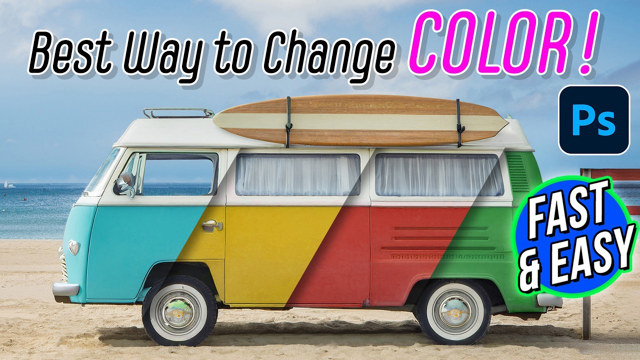 Best Way to Change Any Object&rsquo;s COLOR in Photoshop &mdash; The Easiest & Most Accurate Method